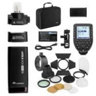 Adorama Flashpoint eVOLV 200 Pro Round Head Accessories Kit For Nikon (Godox AD200 Pro) EV-200-PRO-K-N