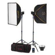 Adorama Flashpoint BLAZ 300 R2 Studio 2-Monolight Kit (Godox MS300-F) BLAZ-300-2K