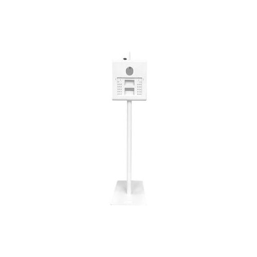  Adorama RBA Photo Booths T11 2.0 Photo Booth Shell with Pole-Type Pedestal, White T11 2.0