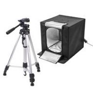 Adorama Glow LED Studio-Cube Portable Shooting Tent with Dimmer (27) With Tripod GL-SC-LED27 K1