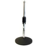 Adorama Audio 2000s Desktop Mic Stand with Iron-Cast Round Base, 8.25-13.75 Height AST424