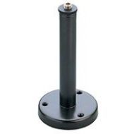 Adorama K&M 221A Microphone Mounting Flange with 6 Tube, 5/8 Threaded Connector, Black 22110.500.55