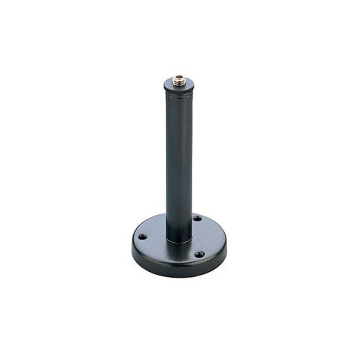  Adorama K&M 221A Microphone Mounting Flange with 6 Tube, 5/8 Threaded Connector, Black 22110.500.55