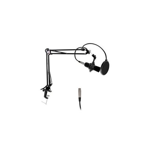  Adorama Pyle PMKSH01 Desktop Suspension Microphone Boom Stand, 2.26 Extension Arm PMKSH01