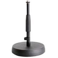 Adorama K&M 23325 Floor and Tabletop Microphone Stand, 8.5-13.6 Height, Black 23325.500.55