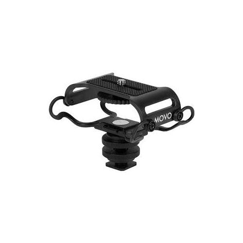  Adorama Movo Photo SMM5 Universal Microphone and Portable Recorder Shock Mount, Black SMM5-B