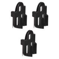 Adorama Shure Vampire Sticky Mount for TwinPlex Lavalier Microphones, Black, 3-Pack RPM40SVM/B