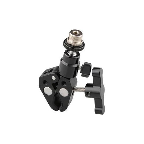  Adorama CAMVATE Super Clamp with 5/8-27 Screw Ball Head Mount for Mic, Black T-Handle C1668