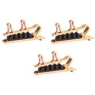 Adorama Shure Dual Tie Clip for TwinPlex Lavalier Microphones, Tan, 3-Pack RPM40TC/T