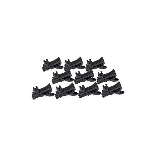  Adorama DPA Microphones 4-Way Clip for d:screet Lavalier Microphones, 10 Pack, Black SCM0013-BX