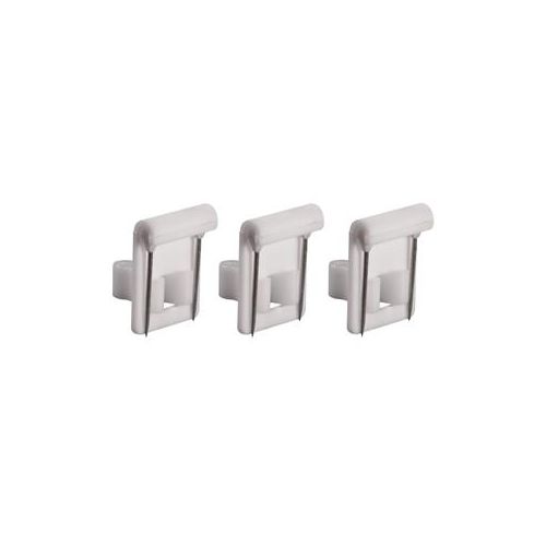  Adorama Shure Vampire Clip for TwinPlex Lavalier Microphones, White, 3-Pack RPM40VM/W