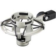 Adorama Audio-Technica AT8449a Shock Mount for AT4047/SV and AT4080 Microphones, Silver AT8449A/SV