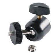 Adorama K&M 19695 Universal Ball Joint with Adapter for 3/8 or 5/8 Mic Stands, Black 19695.216.55