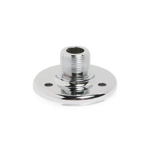  Adorama Atlas Sound AD-12B Surface Mount Male Mic Flange with 5/8-27 Thread, Chrome AD-12B