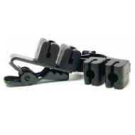 Adorama WindTech Dual Lavalier/Lapel Mic Soft-Mount Tie Clips, 2 Pack, Black TC-12