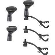 Adorama Samson DMC200 Tension-Mounted Rim Drum Microphone Clip, 3-Pack SADMC200