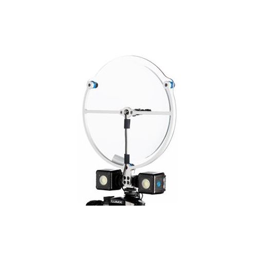  Adorama Klover MiK 09 LED Parabolic Microphone Kit with 2x Lume Cube LED Light KM-09-LED