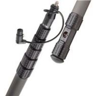 Adorama K-Tek KP20CCR 20 KlassicPro Graphite Boompole with XLR Coiled Cable & Side Exit KP20CCR