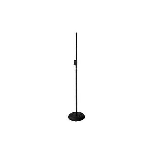  Adorama Audio 2000s Finger-Push Floor Microphone Stand with Cast-Iron Round Base, Black AST4271B