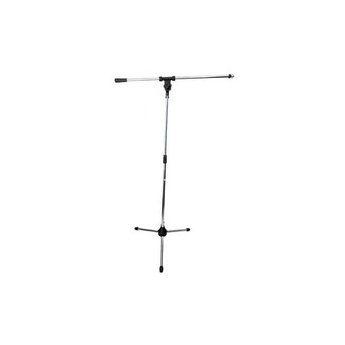  Adorama Audio 2000s Floor Tripod Microphone Stand with Boom, 37 - 63 Height, Chrome AST4302