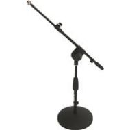 Adorama QuikLok A-495 Mic Stand with Short Round Base and Telescopic Mic Boom A495