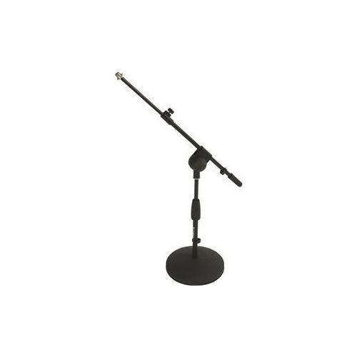  Adorama QuikLok A-495 Mic Stand with Short Round Base and Telescopic Mic Boom A495