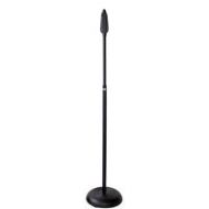 Adorama Audio 2000s One-Hand Operation Floor Mic Stand with Cast-Iron Round Base, Black AST4276B