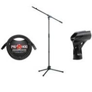 Adorama K&M 21070 Microphone Stand, Boom Arm, Mic Stand Adapter, 8 XLR Cable, Black 21070.500.55 A