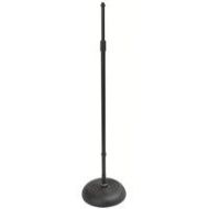 Adorama On-Stage MS7201QTR Quarter-Turn Round Base Microphone Stand MS7201QTR