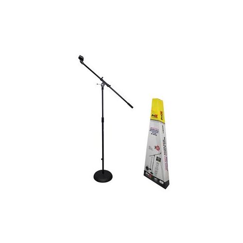  ProX T-MIC06 Round Base Microphone Stand with Boom T-MIC06 - Adorama