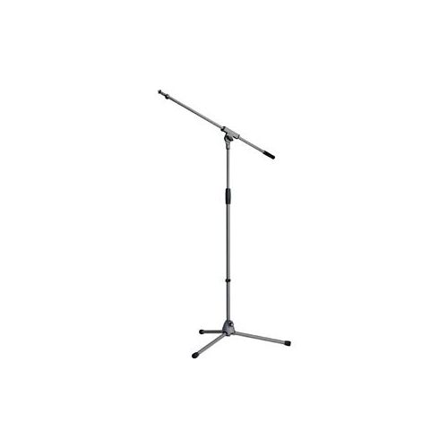  Adorama K&M 21060 Soft Touch Telescoping Tripod Mic Stand, 36.42-64.17 Height, Gray 21060.500.87