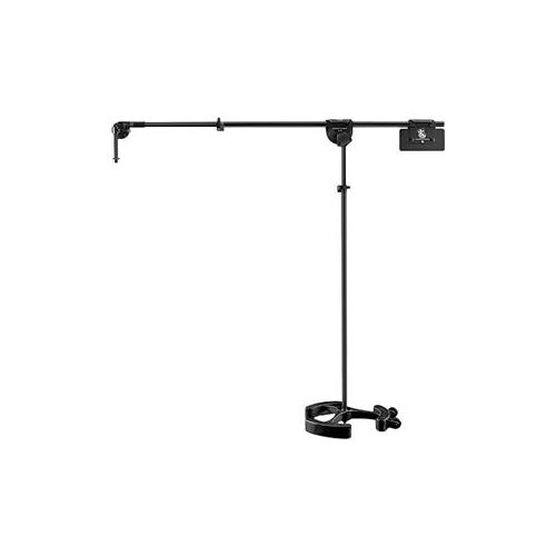  Adorama Latch Lake micKing 2200 Big Foot Large Base Boom Microphone Stand, Black MK2200BFBK