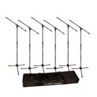 Adorama Ultimate Support JamStands JS-MCFB6PK 6-Pack Tripod Mic Stand Bundle 17461