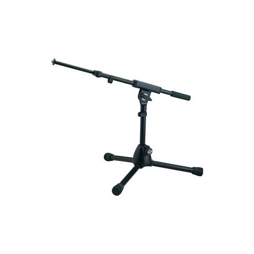  Adorama K&M 25950 Rein Extra Low Design Microphone Stand with 2x Boom Arm, Black 25950.500.55