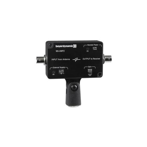  Adorama Beyerdynamic WA-AMP2 Wideband Antenna Amplifier with BNC Connector, 470-1000MHz 712035