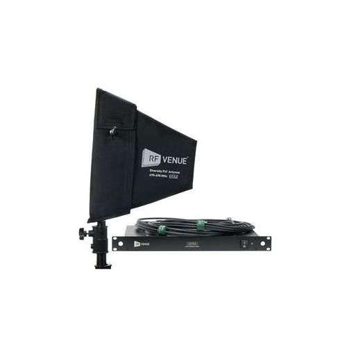  Adorama RF Venue DISTRO4 RF and DC 4-Ch Antenna System w/ Diversity Fin & Cables DFINDISTRO4