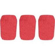 Adorama WindTech 5700P Series Windscreen Inside Diameter 1.0 / 25mm - 3-Pack, Red 5704P