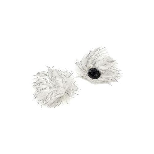  Adorama Movo Photo WS-RD12 Furry Windscreen for 12mm Lavalier Microphones, 2-Pack WS-RD12