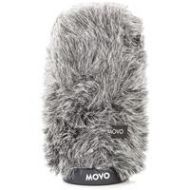 Adorama Movo Photo WS-G140 Furry Rigid Windscreen for Microphones up to 5.5 Long WS-G140