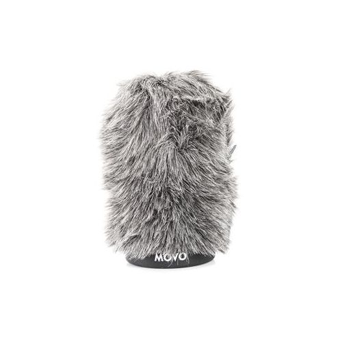  Adorama Movo Photo WS-G100 Furry Rigid Windscreen for Microphones up to 3.9 Long WS-G100