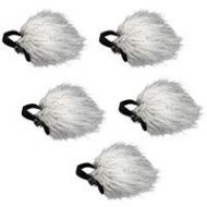 Adorama Movo Photo WS10n Universal Furry Windscreen Muff for Lavalier Microphone, 5-Pack WS10M