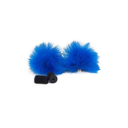  Adorama Rycote Lavalier Windjammer for Lavalier Microphones, Pair, Blue 065563