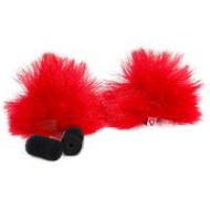 Adorama Rycote Lavalier Windjammer for Lavalier Microphones, Pair, Red 065562