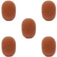 Adorama Galaxy Audio WS-HSO Windscreen for Omni Headset Microphones, Pack of 5, Cocoa WS-HSOCC