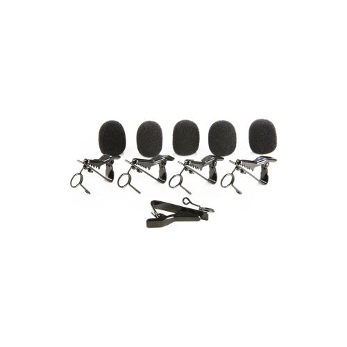  Adorama Movo Photo MCW5 5x Foam Windscreen and 5x Lapel Clip Set MCW5