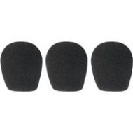 Adorama WindTech 300P Series Windscreen, Inside Diameter 1.375 / 35mm - 3-Pack, Black 312P