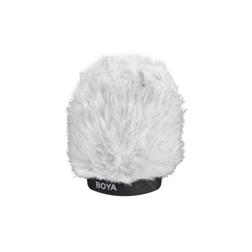  Adorama BOYA BY-P100 Fur Windscreen Windshield for Microphone Interviews, 100mm Depth BY-P100