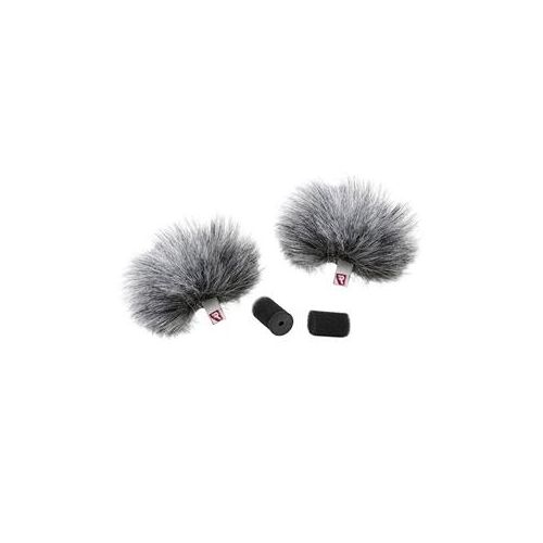  Adorama Rycote 065502 Lavalier Windjammers for Overcovers, Pair 065502