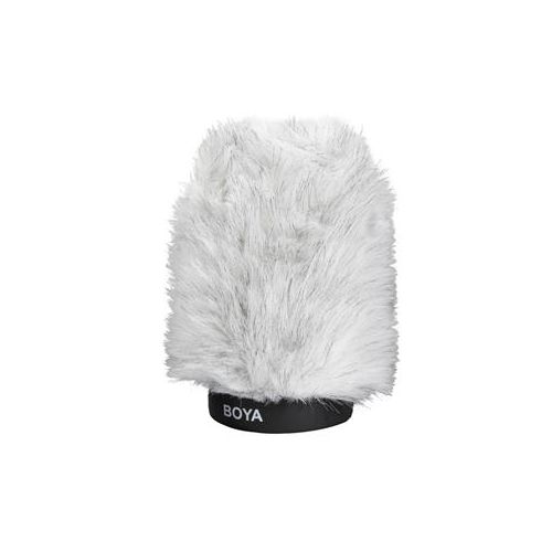  Adorama BOYA BY-P120 Fur Windscreen Windshield for Microphone Interviews, 120mm Depth BY-P120