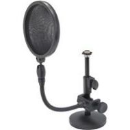 Adorama Samson MD2 Desktop Metal Microphone Stand and PS05 Microphone Pop Filter Bundle SAMDPS05